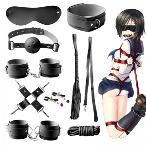 【SM】皮革SM捆绑9件套 虞姬
