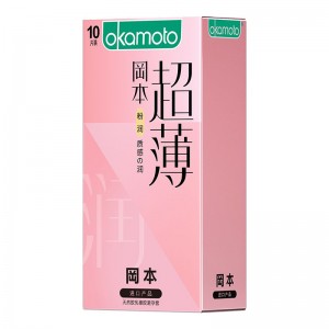 【避孕润滑】质感超薄粉润10片装 冈本（新品）