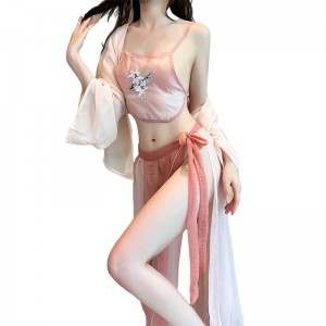 【情趣内衣】古风汉服刺绣肚兜套装 佐卡莲/ZOCOA