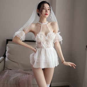 【情趣内衣】新娘头纱蓬蓬公主裙 佐卡莲/ZOCOA