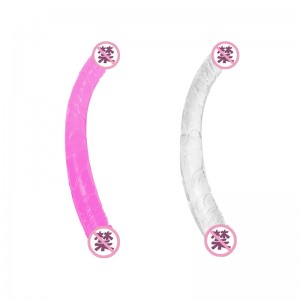 【其他情趣】水晶双头龙阳具 中号 虞姬
