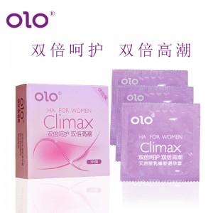 【避孕润滑】Climax狼牙高潮套3只装粉盒 OLO