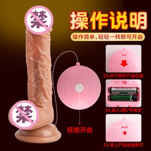 【女用器具】大卫遥控10频震动仿真阳具 来乐