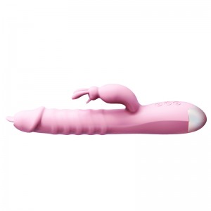 【女用器具】舌兔伸缩震动棒 虞姬